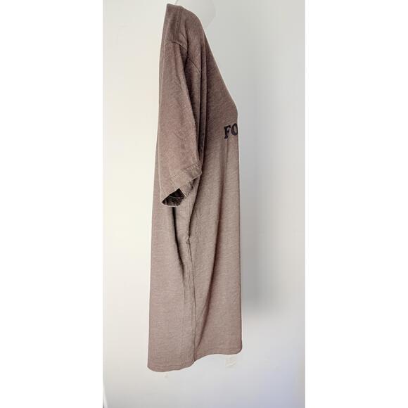 Next Level Apparel Brown Short Sleeve Graphic Text Crew TShirt Extra Large - Picture 3 of 8